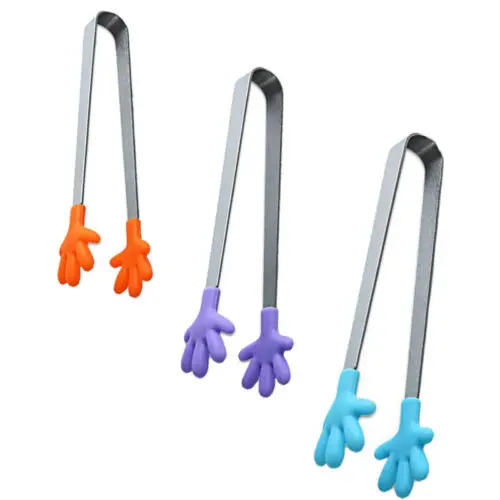 New Silicone Kitchen Tools Sugar Clip Pastry Clamp Cooking Salad Food BBQ Tongs Simle Design Shape Stainless Steel Handle Tongs
New Silicone Kitchen Tools Sugar Clip Pastry Clamp Cooking Salad Food BBQ Tongs Simle Design Shape Stainless Steel Handle Tongs