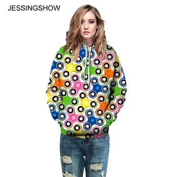 JESSINGSHOW New Women Loose Hoodies Sweatshirts Colorful 3D Printed Long Sleeve Pocket Hooded Pullovers Sudadera Wholesale Femme
JESSINGSHOW New Women Loose Hoodies Sweatshirts Colorful 3D Printed Long Sleeve Pocket Hooded Pullovers Sudadera Wholesale Femme
