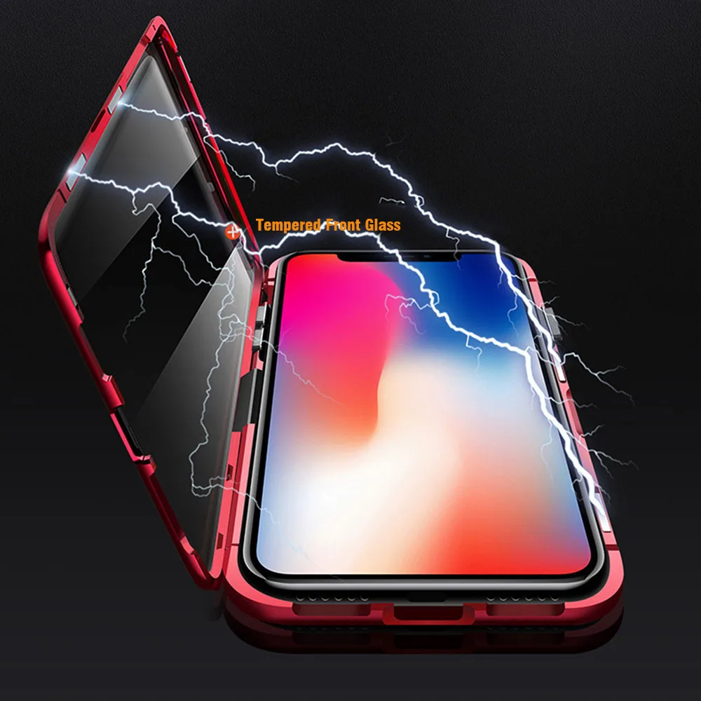 Third Generation 360 Full Coverage Tempered Glass case Magnetic Adsorption case for Iphone XS MAX XR XS X For iphone 7 8
Third Generation 360 Full Coverage Tempered Glass case Magnetic Adsorption case for Iphone XS MAX XR XS X For iphone 7 8