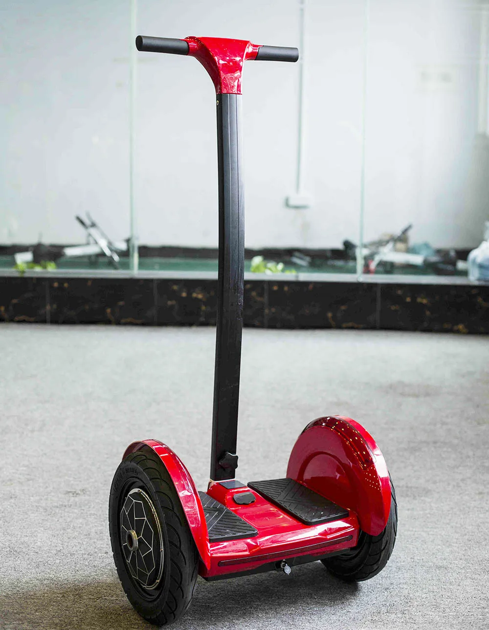 Modern Urban Personal Transporter Self Balancing Electric Smart Scooter Chariot Two 15inch Rubber Wheels with Handlebar
Modern Urban Personal Transporter Self Balancing Electric Smart Scooter Chariot Two 15inch Rubber Wheels with Handlebar