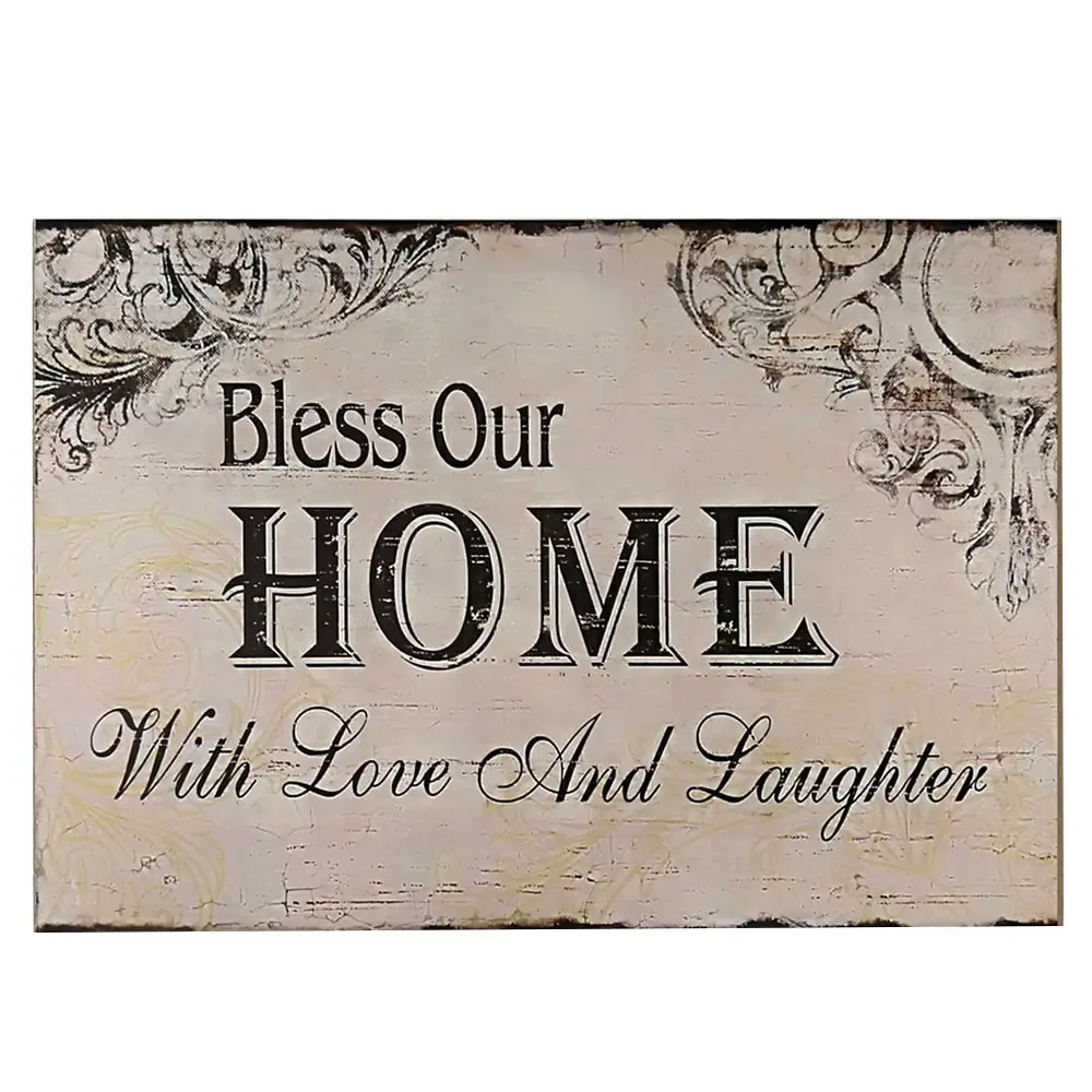 Home Wood Sign Decorative Wood Wall Hanging Sign Plaque Bless Our Home with Love and Laughter Off White Black Homes Decor
Home Wood Sign Decorative Wood Wall Hanging Sign Plaque Bless Our Home with Love and Laughter Off White Black Homes Decor