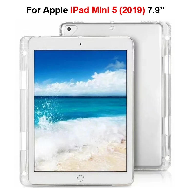 Soft TPU Transparent Silicone Cover For iPad mini 5 mini5 2019 Case Silicon Coque For iPad Mini 5 Case Pencil Holder Capa Funda
Soft TPU Transparent Silicone Cover For iPad mini 5 mini5 2019 Case Silicon Coque For iPad Mini 5 Case Pencil Holder Capa Funda