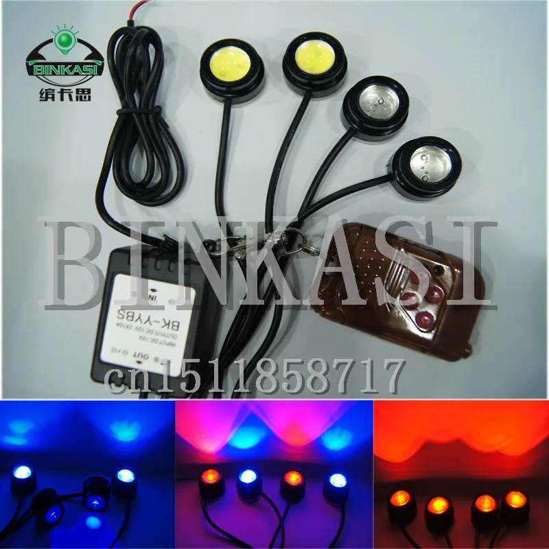 4*1.5W IP68 strobe flash eagle eye light led daytime running light led car reversing light LP13001