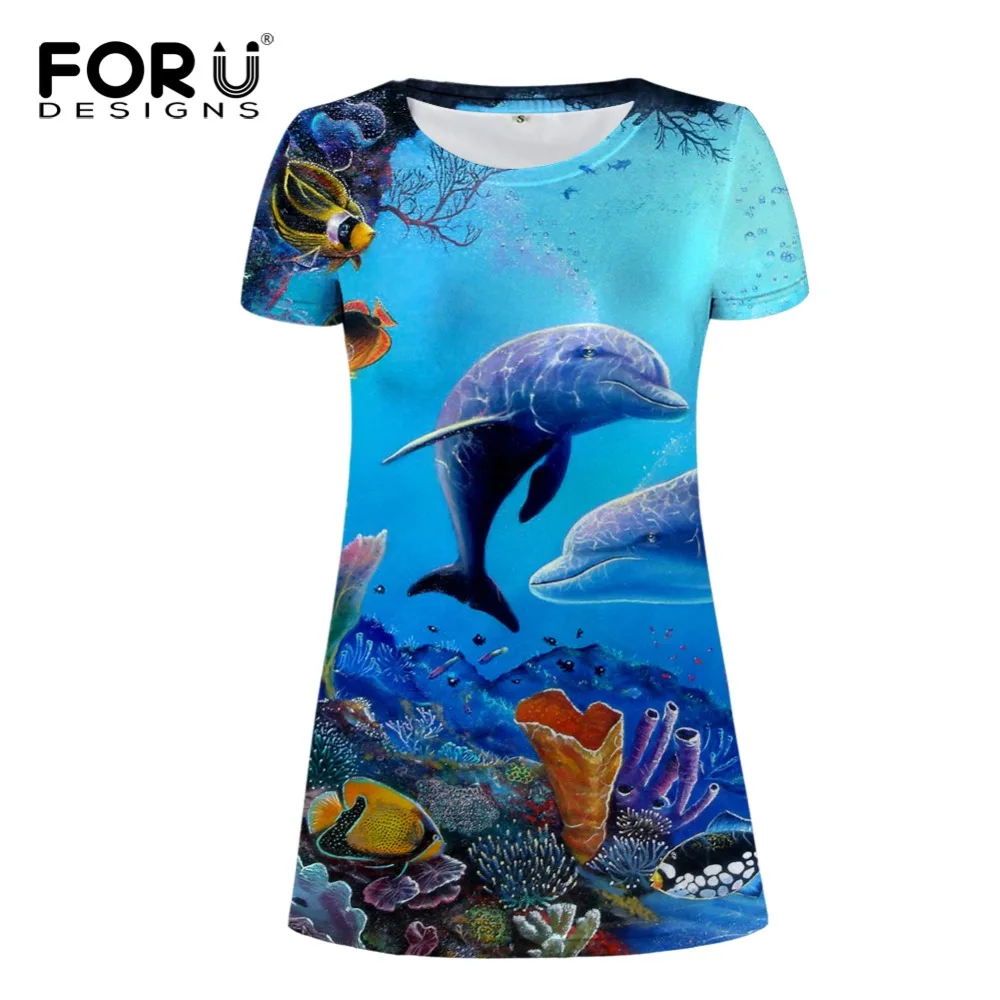 FORUDESIGNS Women Dress Sea World Dolphin Casual Dresses for Woman Summer Beach Ladies Vestido Mujer Woman's Sexy Dress Female
FORUDESIGNS Women Dress Sea World Dolphin Casual Dresses for Woman Summer Beach Ladies Vestido Mujer Woman's Sexy Dress Female
