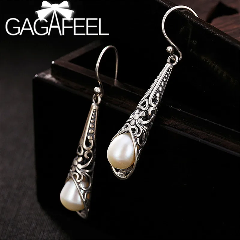 GAGAFEEL Luxury 925 Silver Earrings with Natural Freshwater Pearl Hollow Flower Women Earrings Sterling Silver Jewelry
GAGAFEEL Luxury 925 Silver Earrings with Natural Freshwater Pearl Hollow Flower Women Earrings Sterling Silver Jewelry