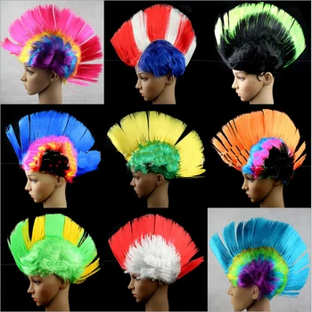 Free shipping,120g Mohawk party wig Halloween party punk hair and festival LED light rainbow wig Cockscomb Hair 9 colors
Free shipping,120g Mohawk party wig Halloween party punk hair and festival LED light rainbow wig Cockscomb Hair 9 colors