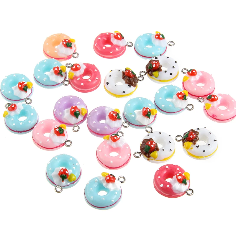 Wholesale New Arrival Mixed Pendant Imitation Food Doughnut Charms Pendant For Woman Girls DIY Necklace Jewelry Making 10pcs
Wholesale New Arrival Mixed Pendant Imitation Food Doughnut Charms Pendant For Woman Girls DIY Necklace Jewelry Making 10pcs