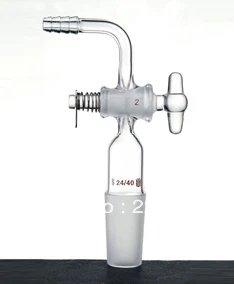 A752440 synthware, Adapter, Vacuum, Glass stopcock, 90, Joint:24/40, Stopcock Bore:2mm
A752440 synthware, Adapter, Vacuum, Glass stopcock, 90, Joint:24/40, Stopcock Bore:2mm