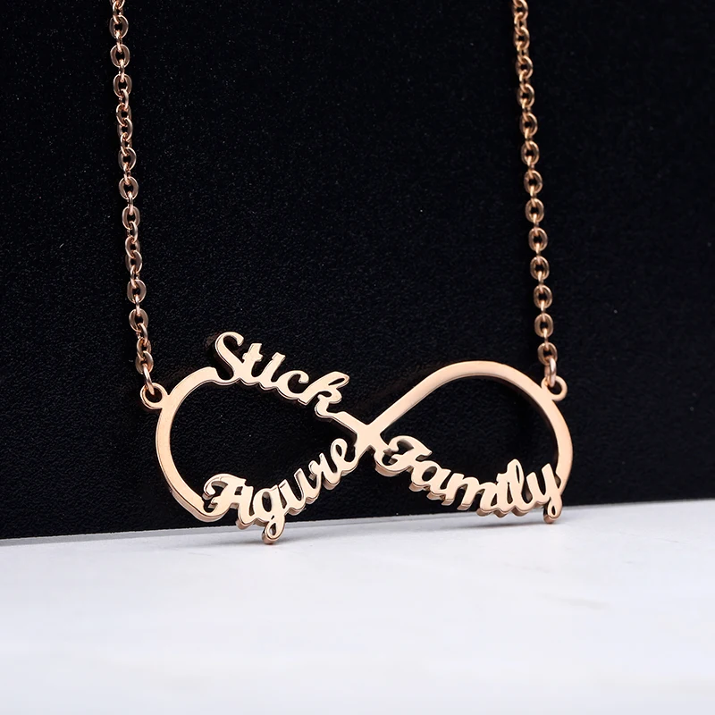 Unlimited Name Necklaces Custom Infinite Necklaces Stainless Steel Letters Collares Custom Necklace Custom jewelry For Women
Unlimited Name Necklaces Custom Infinite Necklaces Stainless Steel Letters Collares Custom Necklace Custom jewelry For Women