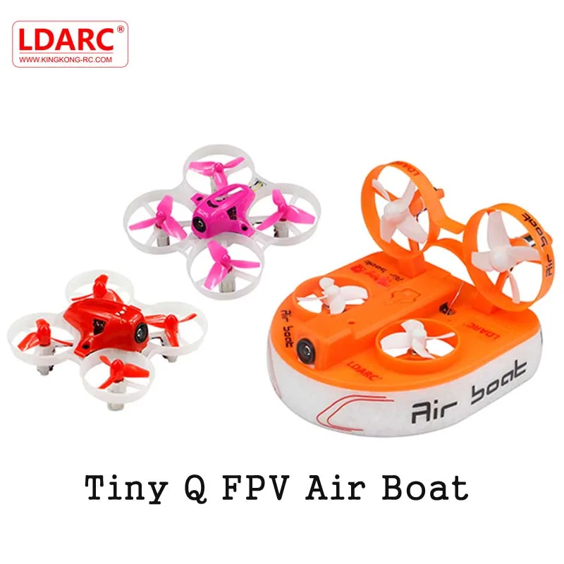 

KINGKONG/LDARC Tiny Q FPV Air Boat RC Quadcopter With 5.8G 800TVL Camera F3 Flight Controller PNP Brushed Motor DIY RC Toys