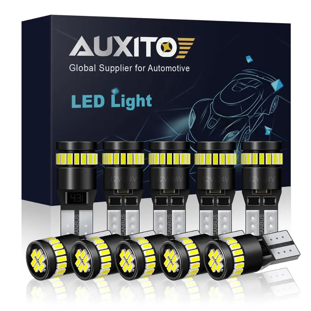AUXITO 10x W5W T10 LED Canbus Bulb For Peugeot 206 207 307 3008 2008 308 408 508 301 208 No OBC Error Clearance Parking Lights
AUXITO 10x W5W T10 LED Canbus Bulb For Peugeot 206 207 307 3008 2008 308 408 508 301 208 No OBC Error Clearance Parking Lights