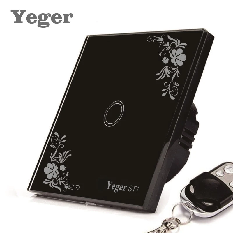 Yeger EU standard intelligent remote control switch 1 to help 1 way wireless remote control wall switch touch light switch
Yeger EU standard intelligent remote control switch 1 to help 1 way wireless remote control wall switch touch light switch