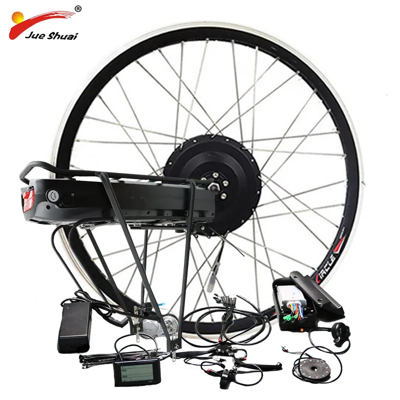 Cheap 20" 26" 700C(28") Electric Bike Kit for 48V 500W Motor Wheel ebike e bike Kit With LG48V22AH Lithium Battery bicicleta electrica 2