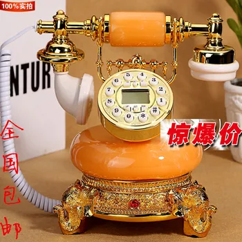 Antique telephone landline telephone European high-end fashion jade Retro Vintage Antique garden home Decoration home art rustic
Antique telephone landline telephone European high-end fashion jade Retro Vintage Antique garden home Decoration home art rustic