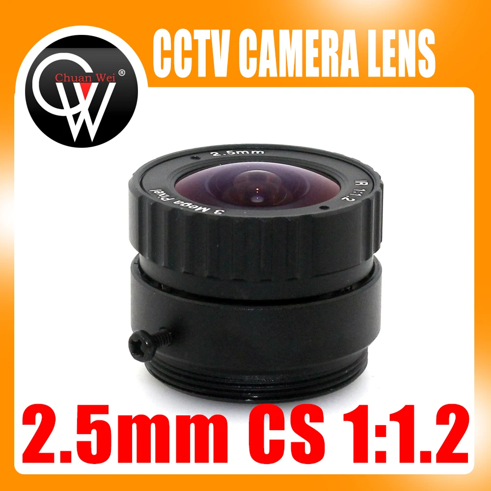Фото 3 Мп 2 5 мм CS cctv объектив подходит для both1/2 "и 1/3" CMOS чипсеты ip камер и