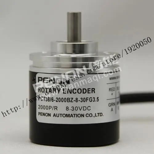 stock ACT38 / 6-2000BZ-8-30FG3 rotary encoder 2000 pulses solid shaft 6mm
stock ACT38 / 6-2000BZ-8-30FG3 rotary encoder 2000 pulses solid shaft 6mm