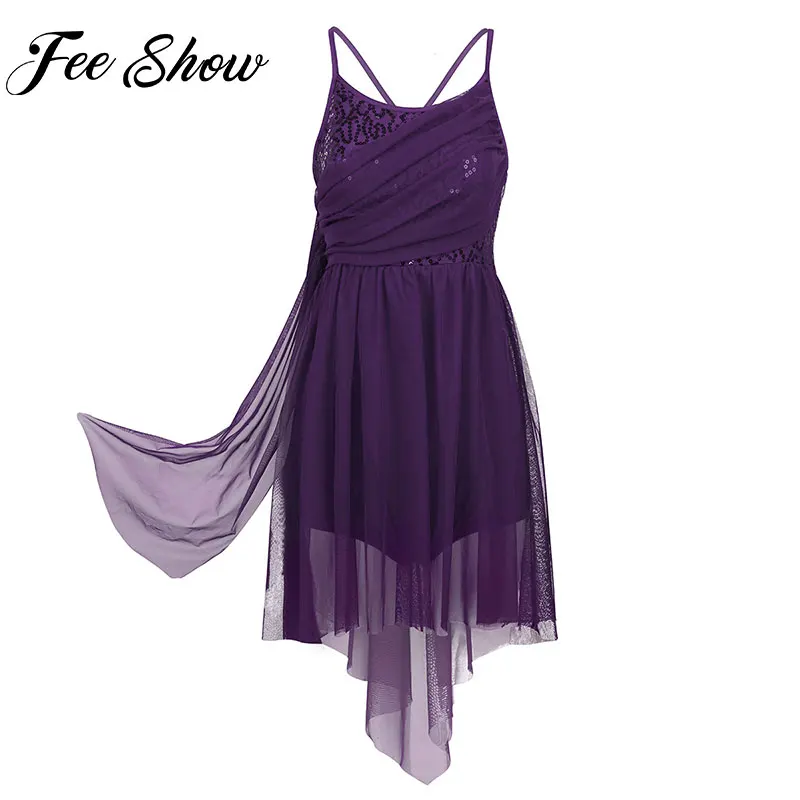 Women Sequined Asymmetric Mesh Ballet Leotard Dress Adult Gymnastics Leotard Dress Ballerina Lyrical Dance Costumes
Women Sequined Asymmetric Mesh Ballet Leotard Dress Adult Gymnastics Leotard Dress Ballerina Lyrical Dance Costumes