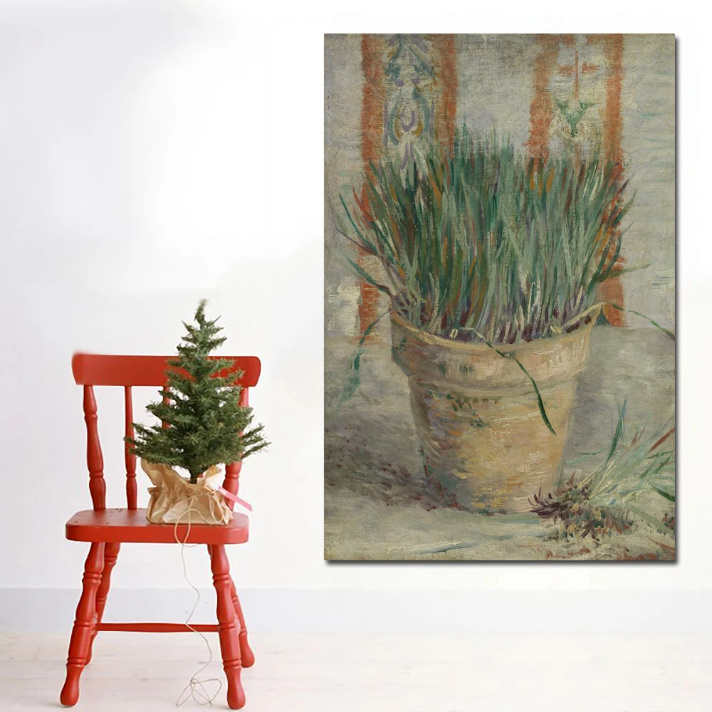 Flowerpot with Chives-70x105