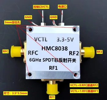 1PC HMC8038 High Isolation, Silicon SPDT, Non-Reflective Switch, 0.1 GHz to 6.0 GHz
1PC HMC8038 High Isolation, Silicon SPDT, Non-Reflective Switch, 0.1 GHz to 6.0 GHz