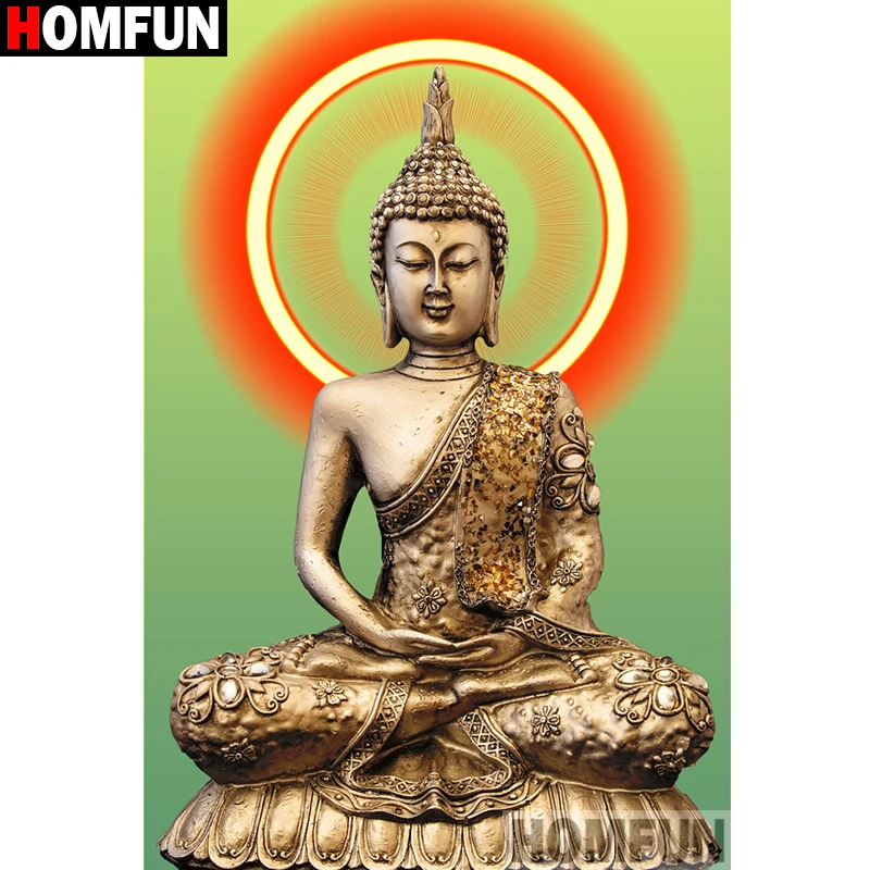 HOMFUN Full Square/Round Drill 5D DIY Diamond Painting "Religious Buddha" Embroidery Cross Stitch 3D Home Decor A10558
HOMFUN Full Square/Round Drill 5D DIY Diamond Painting "Religious Buddha" Embroidery Cross Stitch 3D Home Decor A10558
