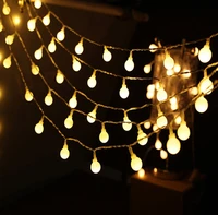Globe Ball Battery Led string light 2M/3M/4M/5M/10M/20M Christmas holiday Wedding party garland decoration fairy light lamp image