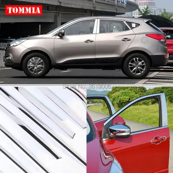 TOMMIA Full Window Middle Pillar Molding Sill Trim Chromium Styling Strips Stainless Steel For Hyundai IX35 2010-2015
TOMMIA Full Window Middle Pillar Molding Sill Trim Chromium Styling Strips Stainless Steel For Hyundai IX35 2010-2015