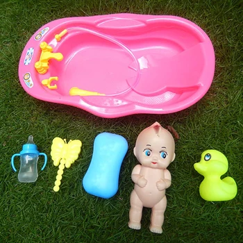 Random Color Baby Doll in Bath Tub With Shower Accessories Set Kids Pretend Role Play Toy Educational Toys for Children Funny
Random Color Baby Doll in Bath Tub With Shower Accessories Set Kids Pretend Role Play Toy Educational Toys for Children Funny