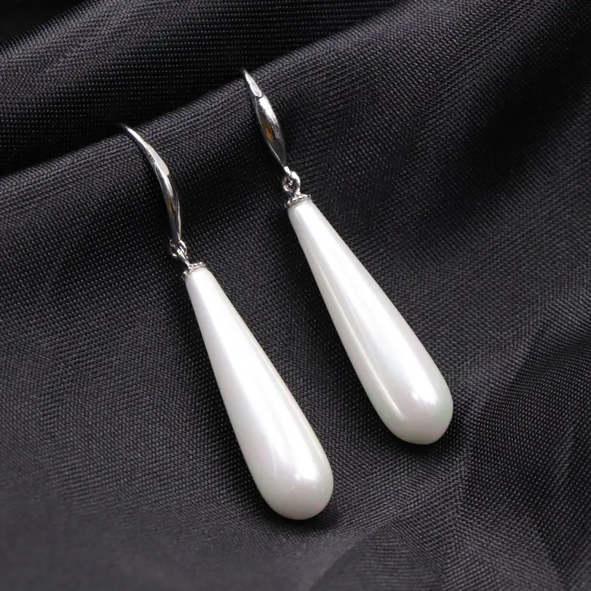 Charming Women Water Drop Earrings Natural White Shell Long Dangle Fashion Earrings Eardrop Party Weddings Gifts Jewelry A677
Charming Women Water Drop Earrings Natural White Shell Long Dangle Fashion Earrings Eardrop Party Weddings Gifts Jewelry A677