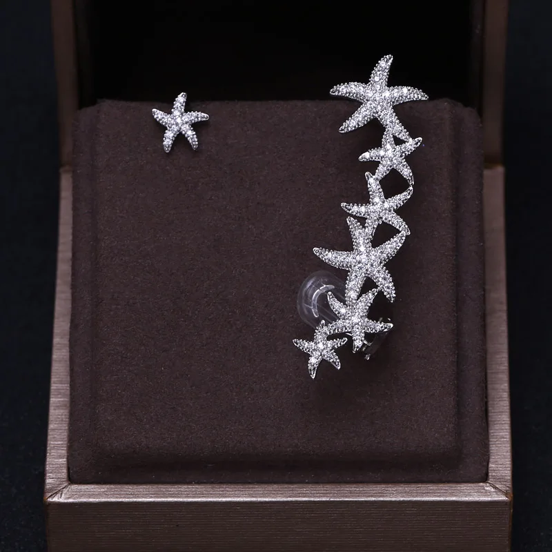 5.3CM * 1.5CM cubic zirconia Baguette stones big sea star design stud cuff ear earrings shinning wedding earrings,gorgeous
5.3CM * 1.5CM cubic zirconia Baguette stones big sea star design stud cuff ear earrings shinning wedding earrings,gorgeous