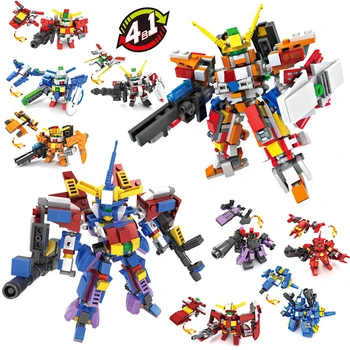 4 in 1 Transform Gundam Warrior Toy Block Action Figure Gundam Model Compatible Lego Jigsaw Robot Toy 
4 in 1 Transform Gundam Warrior Toy Block Action Figure Gundam Model Compatible Lego Jigsaw Robot Toy