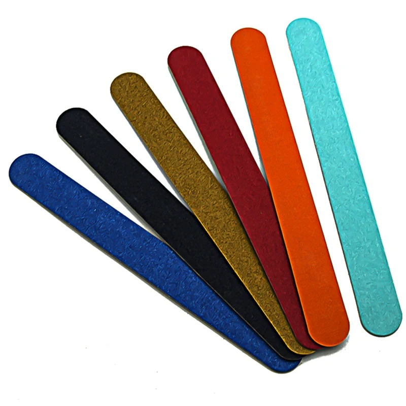 

2pcs Nail File Manicure Pedicure Buffer Sanding Files Sandpaper Grit Nail Art Tool Double Sided Ultra-thin Color Random