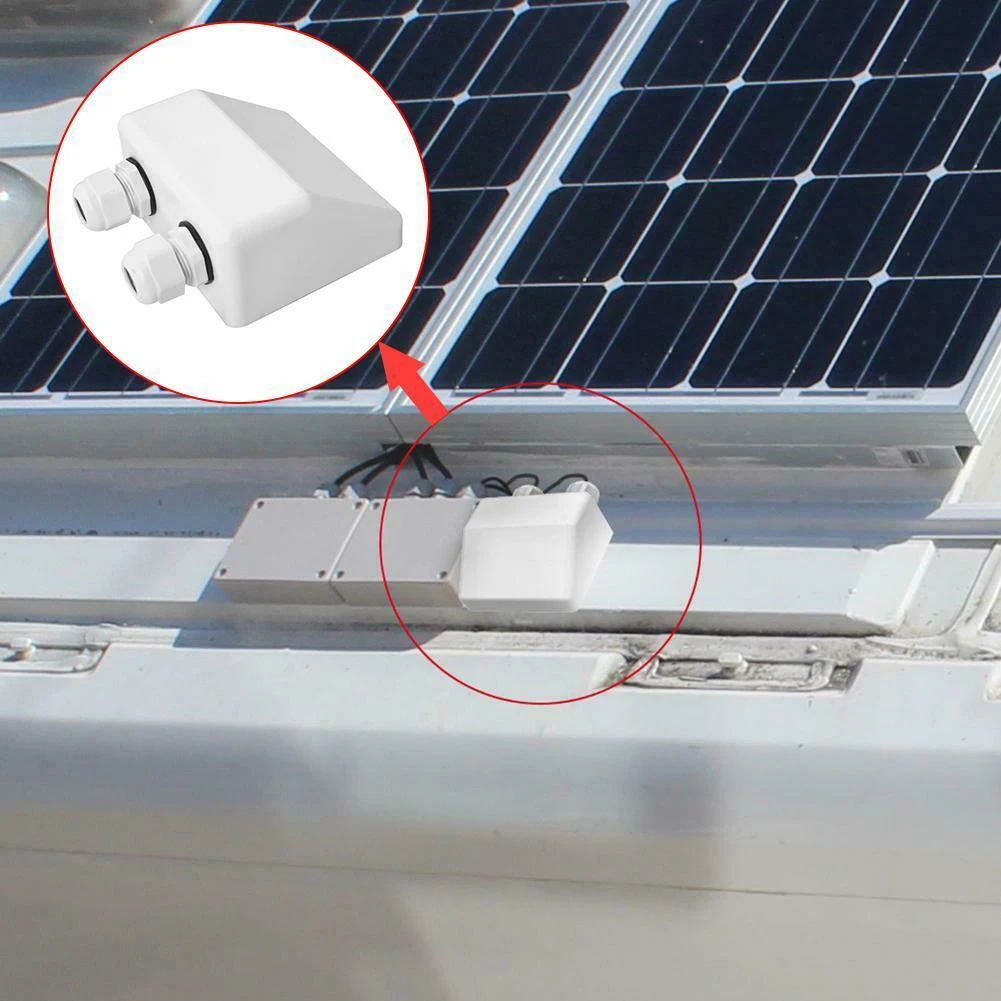 Junction Box Entry Gland ABS Electrical For Caravan Boat Double Cable Easy Installation Protection Stable Roof Solar Panel
Junction Box Entry Gland ABS Electrical For Caravan Boat Double Cable Easy Installation Protection Stable Roof Solar Panel