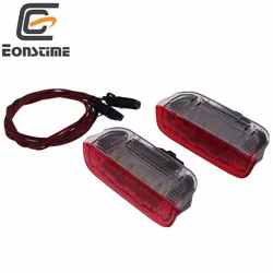 Eonstime красный 2 шт. Автомобильная дверь с электроприводом Предупреждение свет приветствующий проектор для VW Passat B6 B7 CC Golf 6 7 Jetta MK5 MK6 Tiguan Scirocco