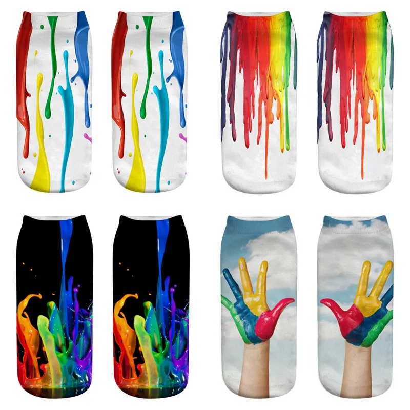 2019 New 3D Socks Women Fashion Paint Printing Low Cut Ankle Short Socks Kawaii Chaussette Femme Calcetines Mujer Cute Art Socks
2019 New 3D Socks Women Fashion Paint Printing Low Cut Ankle Short Socks Kawaii Chaussette Femme Calcetines Mujer Cute Art Socks