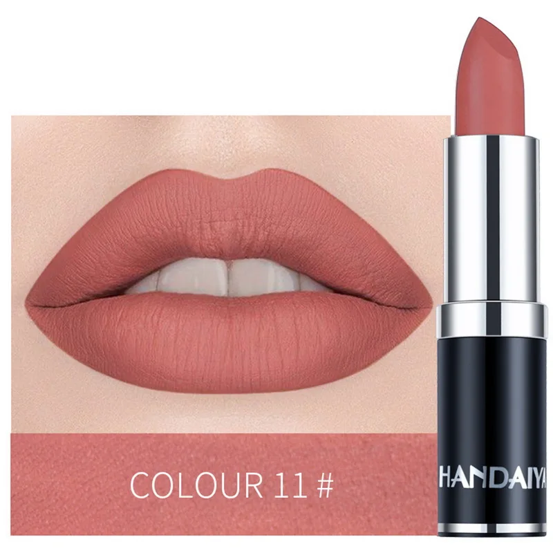 Hot Nude Color Matte Lipstick Vitamin E Lip Stick Nutritious Moisturizer Pumpkin Color Luxury Women Batom Mate Makeup HANDAIYAN
Hot Nude Color Matte Lipstick Vitamin E Lip Stick Nutritious Moisturizer Pumpkin Color Luxury Women Batom Mate Makeup HANDAIYAN