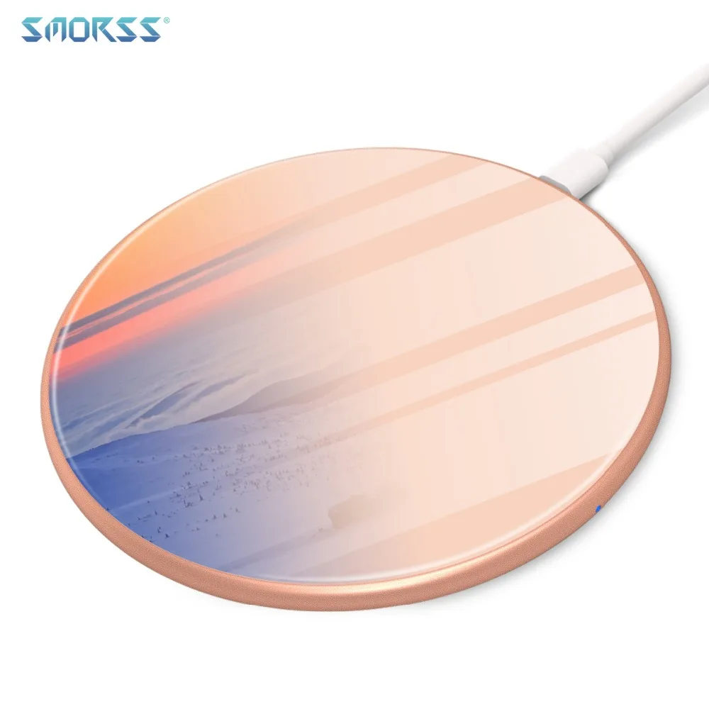 SMORSS Qi Wireless Fast Charger for iphone X 8 8 Plus 10W Wireless Charging for Samsung Galaxy S9 S8 S7 USB Wireless Charger Pad
SMORSS Qi Wireless Fast Charger for iphone X 8 8 Plus 10W Wireless Charging for Samsung Galaxy S9 S8 S7 USB Wireless Charger Pad