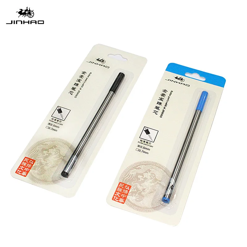 5Pcs 11cm Length jinhao High Quality 0.5mm Writing Point Blue Black Ink Metal Ballpoint Pen Refills Rods
5Pcs 11cm Length jinhao High Quality 0.5mm Writing Point Blue Black Ink Metal Ballpoint Pen Refills Rods