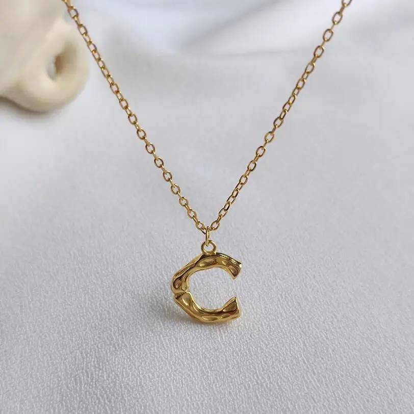 Chic Simple C Letter 925 Sterling Silver Alphabet Pendant Necklace Gold Color Link Chain Necklace Fashion Jewelry
Chic Simple C Letter 925 Sterling Silver Alphabet Pendant Necklace Gold Color Link Chain Necklace Fashion Jewelry