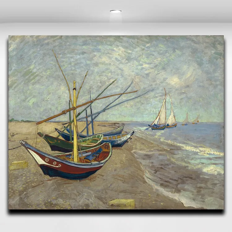Fishing Boat on Beach By Vincent Van Gogh Famous Painting Frameless Canvas Painting Wall Picture for Living Room Office Decor
Fishing Boat on Beach By Vincent Van Gogh Famous Painting Frameless Canvas Painting Wall Picture for Living Room Office Decor