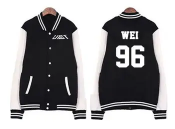 Fashion preppy style kpop single breasted baseball jacket new idol group up10tion member name printing hoodie jacket
Fashion preppy style kpop single breasted baseball jacket new idol group up10tion member name printing hoodie jacket