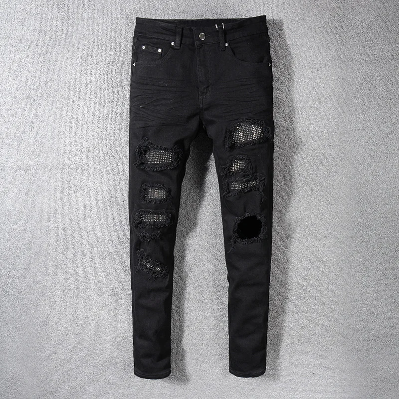 Italian Style New Men Jeans,Blue Color High Quality Patchwork Casual Pants Slim Fit Brand Streetwear Stretch Biker Jeans Men
Italian Style New Men Jeans,Blue Color High Quality Patchwork Casual Pants Slim Fit Brand Streetwear Stretch Biker Jeans Men