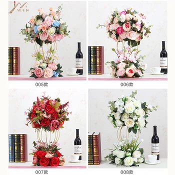Artificial Rose Flowers Road Lead Luxuly 1/2 Round Ball Leaves Wedding Table Centerpiece Party Home Decoration 12 color
Artificial Rose Flowers Road Lead Luxuly 1/2 Round Ball Leaves Wedding Table Centerpiece Party Home Decoration 12 color