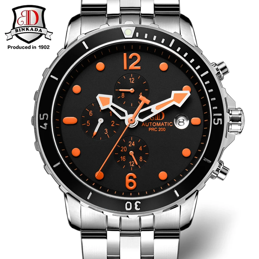 Mens Watches Top BINKADA Brand Luxury Mechanical Watches Sapphire Crystal Water Resistant relogio Luxury Men's Watches
Mens Watches Top BINKADA Brand Luxury Mechanical Watches Sapphire Crystal Water Resistant relogio Luxury Men's Watches