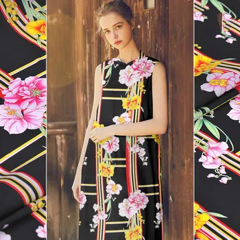19 mm silk stretch double Joe fabric advanced inkjet mulberry silk fabric skirt shirt clothing fabric wholesale
19 mm silk stretch double Joe fabric advanced inkjet mulberry silk fabric skirt shirt clothing fabric wholesale