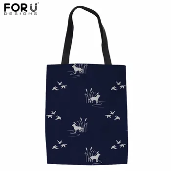 FORUDESIGNS Women Canvas Shopping Bag Dog Ducks Scene Dark Navy Cotton Eco Bag for Ladies Teenagers Girls Daily Linen Sacola New
FORUDESIGNS Women Canvas Shopping Bag Dog Ducks Scene Dark Navy Cotton Eco Bag for Ladies Teenagers Girls Daily Linen Sacola New