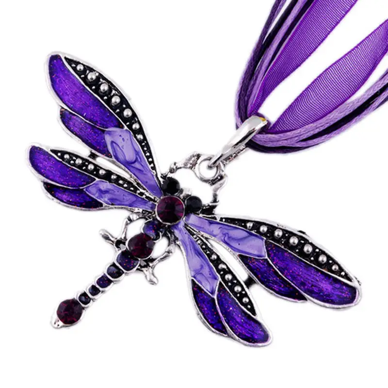 Women Girls Retro Silver Jewelry Pendant Necklace Dragonfly Crystal Sweater Chain Necklace Xmas Gift Fashion Jewelry Accessories
Women Girls Retro Silver Jewelry Pendant Necklace Dragonfly Crystal Sweater Chain Necklace Xmas Gift Fashion Jewelry Accessories