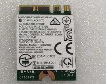 Band New Realtek RTL8723BE 802.11bgn 300Mbps Wireless Wifi FRU 04X6025 NGFF card for IBM
Band New Realtek RTL8723BE 802.11bgn 300Mbps Wireless Wifi FRU 04X6025 NGFF card for IBM