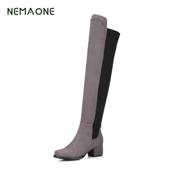 NEMAONE 2019 Free shipping Back gray High Heels Shoes High Quality Autumn Over the Knee Boots Winter Keep Warm Women Boots
NEMAONE 2019 Free shipping Back gray High Heels Shoes High Quality Autumn Over the Knee Boots Winter Keep Warm Women Boots