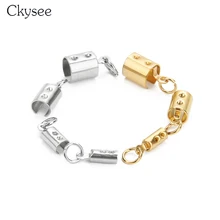 Ckysee 10Pcs Gold Color Stainless Steel Cord Crimp End Beads Caps Fit 2.5/3.5/4.5/6mm Rope Chain Bracelet Diy Jewelry Making
Ckysee 10Pcs Gold Color Stainless Steel Cord Crimp End Beads Caps Fit 2.5/3.5/4.5/6mm Rope Chain Bracelet Diy Jewelry Making