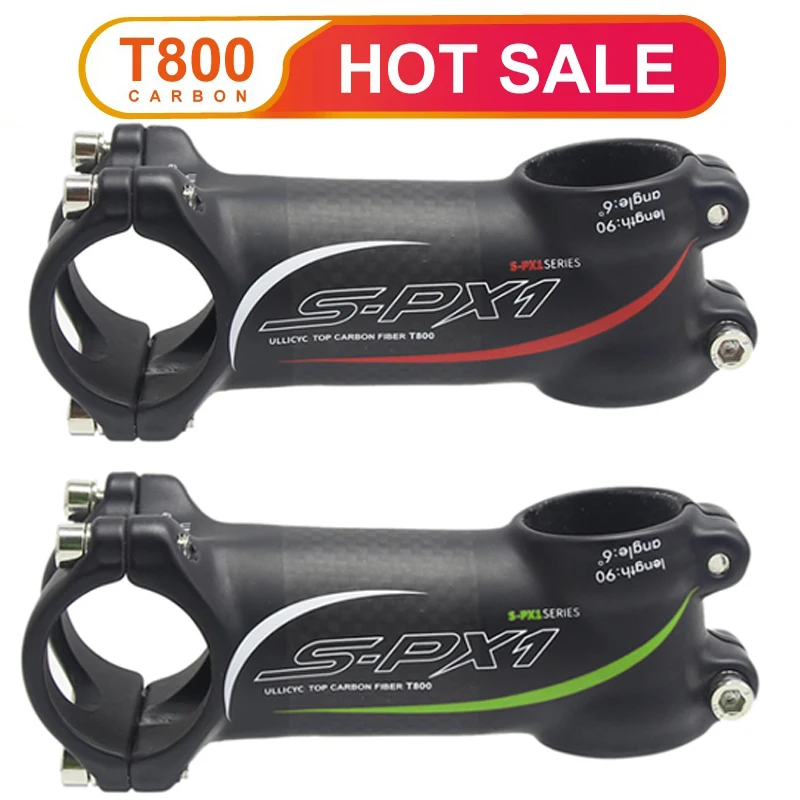 SPX-1 Forged Alloy carbon stem Ultra light Superstrong Mountain /Road bike Bicycle Stem 6 or 17 Degree 31.8mmX (80-120mm)
SPX-1 Forged Alloy carbon stem Ultra light Superstrong Mountain /Road bike Bicycle Stem 6 or 17 Degree 31.8mmX (80-120mm)